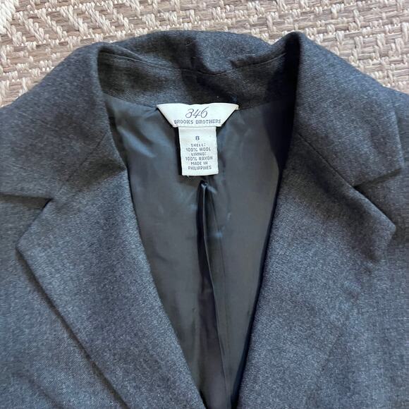 346 Brooks Brothers Wool Blazer Womens Sz 8 - Picture 2 of 8